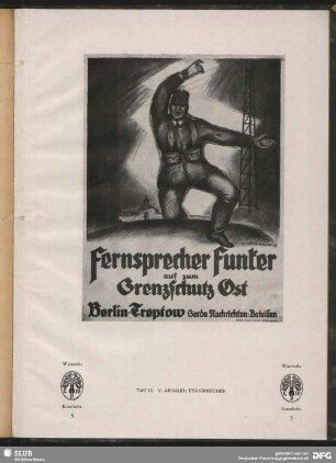 Fernsprecher Funkter auf zum Grenzschutz Ost