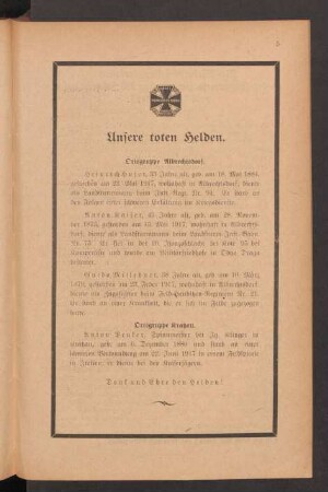 Unsere toten Helden