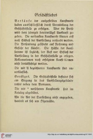 Geschäftliches