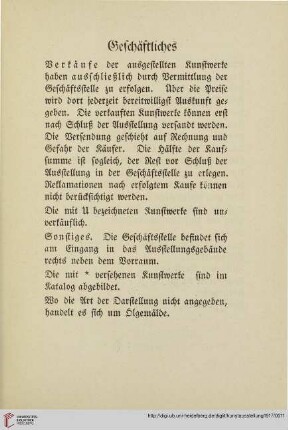 Geschäftliches
