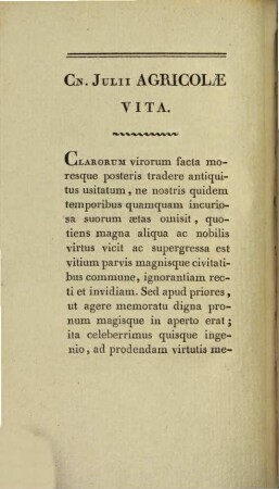 Vie de Iulius Agricola : Traduction nouvelle avec le texte en regard