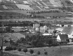 Bau der Staustufe Goßmannsdorf/Main