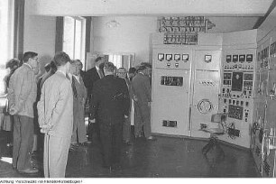 Dresden, Rossendorf. Atom-Reaktor Rossendorf, Januar 1958