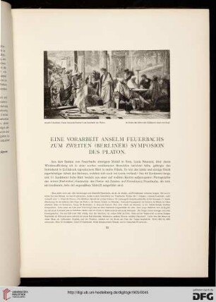 Eine Vorarbeit Anselm Feuerbachs zum zweiten (Berliner) Symposion des Platon