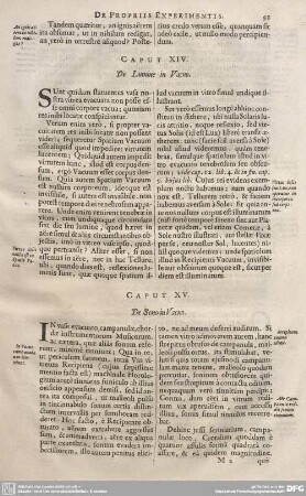 CAPUT XIV. De Lumine in Vacuo.