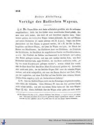 Vorzüge des Badischen Wapens.