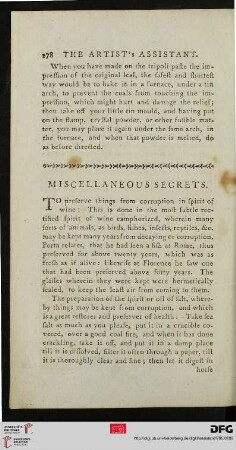 Miscellaneous secrets