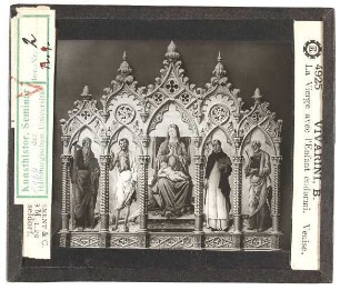Bartolomeo Vivarini: Altar Venedig, Jungfrau mit schlafendem Jesusknaben