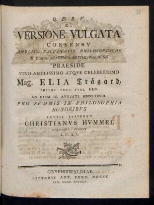 De Versione Vulgata