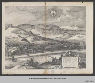 Viertes Blatt einer vierteiligen Stadtansicht von Florenz von Osten