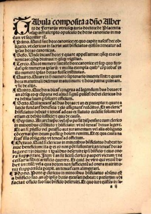 Tractatus de horis Canonicis dice[n]dis pulcherrimus