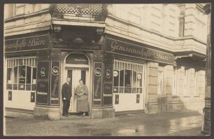 Ansichtskarte Gaststätte "Zum Flughafen", Friesenstraße 17