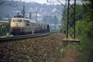 Stuttgart Nord Lok 103 184 TEE 17 Rheingold UIC-X-Wagen