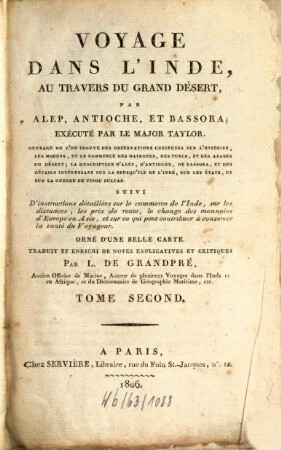 Voyage Dans l'Inde : au Travers du Grand Désert, 2
