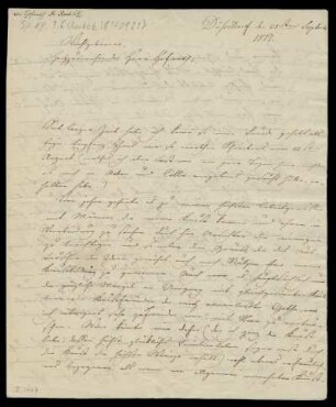 Brief von Louis Spohr an Friedrich Rochlitz