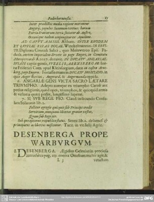 Desenberga Prope Warburgum