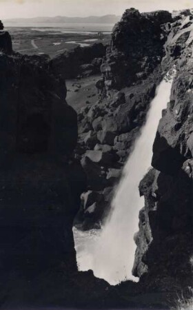 Wasserfall am Thingvellir, Island