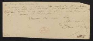 Brief an Siegfried Wilhelm Dehn : o.D.