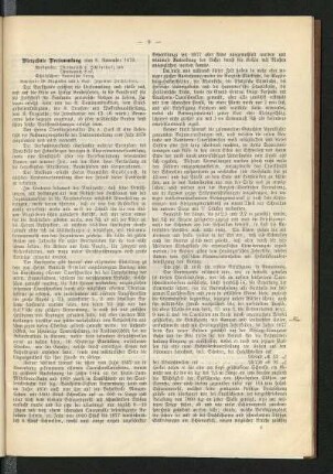 Vierzehnte Versammlung vom 8. November 1879