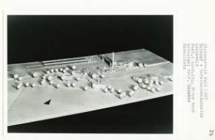Bahnhof und Modelleisenbahnclub, Berlin-Grunewald (Diplomarbeit bei Bernhard Hermkes): Modellfoto