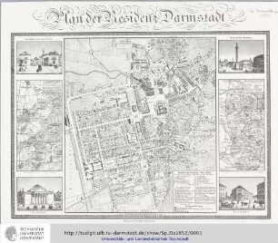 Plan der Residenz Darmstadt / gez. u. gravirt von Eduard Wagner