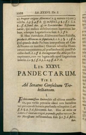 1003-1019, Lib. XXXVI. Pandectarum