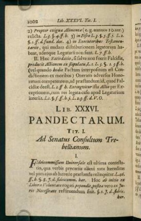 1003-1019, Lib. XXXVI. Pandectarum
