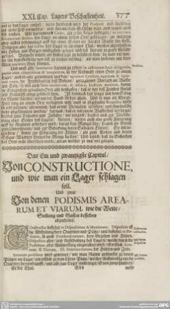 Ein und Zwantzigstes bis Ein und Dreyssigstes Capitul.