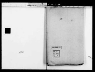 . Korrespondenz des Prinzen Emil mit Privatpersonen: Korrespondenz des Prinzen Emil mit Privatpersonen, Buchstabe B