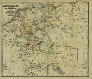 Deutschland nach seiner Eintheilung in zehn Kreise, nebst Angabe sämmtlicher historisch merkwürdiger Orte entworfen von Wilhelm Pütz