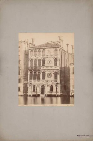 Palazzo Dario (Ca´ Dario), Venedig: Ansicht der Fassade (Lombardo-Stil um 1480) vom Canale grande