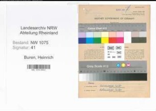 Entnazifizierung Heinrich Buren , geb. 17.01.1898 (Gaertner)