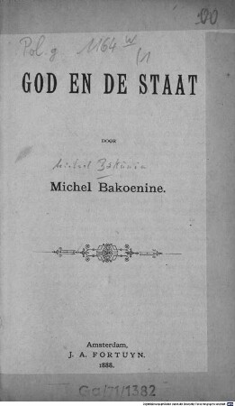 God en de Staat