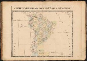 Carte D'Assemblage De L'Amérique Méridion.le