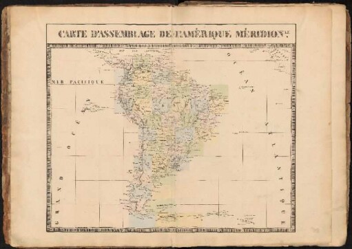 Carte D'Assemblage De L'Amérique Méridion.le