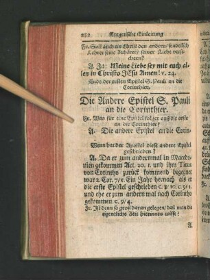 Die Andere Epistel S. Pauli an die Corinthier.