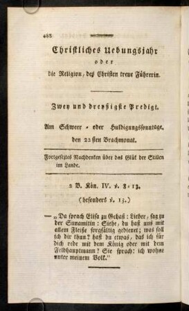 488-501, Zwey und dreyszigste Predigt