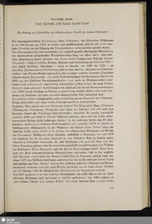 Das Rätsel um Hans Olmützer