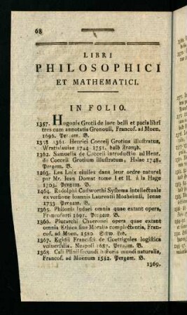 68-84, Libri Philosophici Et Mathematici.