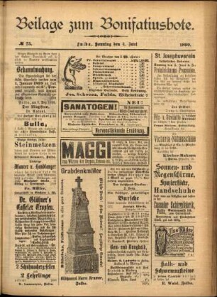 Zweite Ausgabe vom Sonntag, den 04. Juni 1899.