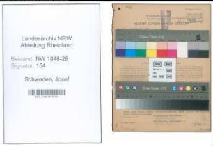 Entnazifizierung Josef Schweden , geb. 23.08.1897 (Beamter)