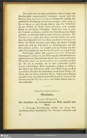 Zweiter Abschnitt. Mittelalter