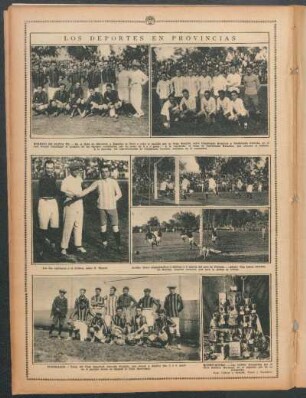 Los deportes en provincias