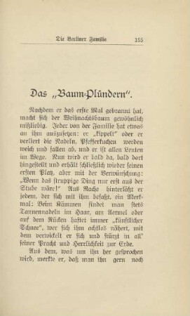 Das "Baum-Plündern"