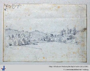 Blatt 1: Hügellandschaft östlich von Olympia