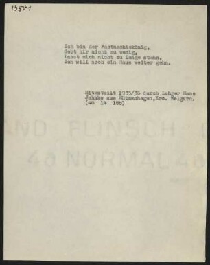 Ich bin der Fastnachtskönig,