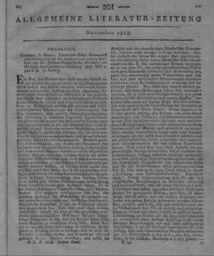 Krebs, J. P.: Lateinische Schul-Grammatik zum Gebrauche für die mittlern und untern Klassen: Gießen: Heyer 1817