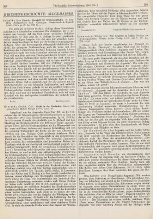 203-204 [Rezension] Gieraths, Gundolf, Kirche in der Geschichte