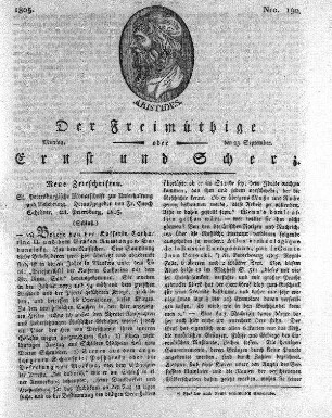 Nro. 190, Montag den 23. September