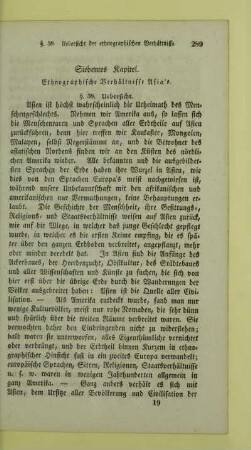 Siebentes Kapitel. Ethnographische Verhältnisse Asia's